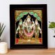 Painting Of Lord Vishnu With Ridhi Sidhi In Tanjor Art