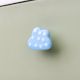 Sky Blue White Dot Cloud Ceramic Cabinet Knob