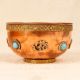 Handcrafted Copper Brass Bowl with Engraving for Decoration
