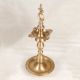Handcrafted Elegant Brown Brass Oil Lamp for Decoration