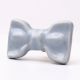 Grey Ceramic Bow Cabinet Knob