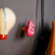 Ceramic Hot Air Balloon Cloud Modern Kids Wall Hook-6 Pieces