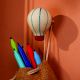 Ceramic Hot Air Balloon Cloud Modern Kids Wall Hook-6 Pieces