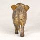 Handmade Engraved Brass Elephant Statue in Vintage Finish for Decor