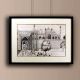 Vintage Paper Sketch of British Soldiers at Red Fort for Hanging