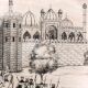 Vintage Paper Sketch of British Soldiers at Red Fort for Hanging