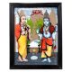 Lord Krishna and Sudama Glass Painting for Decoration