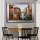 Vintage Canvas Oil Painting of Venice City for Hanging