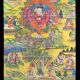 Lord Ganesha Vintage Thangka Painting for Prayer Room