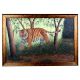 Hand Painted Tiger Hardboard Painting for Home Decoration