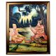 Lord Hanuman and Legendary Tulsidas Canvas Painting