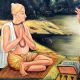 Lord Hanuman and Legendary Tulsidas Canvas Painting