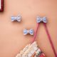 Grey Ceramic Bow Modern Wall Hook-Pack of 3