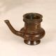 Beautiful Brown Finish Brass Holy Water Pot for Prayer Room