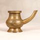 Vintage Brown Handmade Brass Water Pot for Flower Decoration