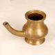Vintage Handcrafted Holy Water Pot with Spout Made of Brass