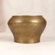 Vintage Brown Finish Brass Holy Pot for Home Decoration