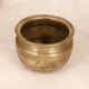 Vintage Handcrafted Brass Cooking Pot for Flower Decoration