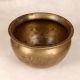 Indian Traditional Brass Cooking Pot in Brown Finish for Decor