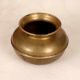 South Indian Art Vintage Brass Water Pot in Brown Finish