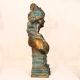 Handmade Vintage Finish Brass Lady Bust Statue in English Art