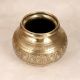 Beautiful Engraved Cooking Pot Made of Premium Brass for Decor