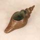 Indian Handcrafted Brass Shell in Vintage Finish for Decor
