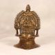 Beautiful Indian Finest Brass Gaja Laxmi Oil Lamp for Prayer Room