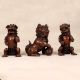 Handmade Chinese Metal Lion Statue for Decor in Set of 3
