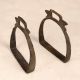 Indian Handcrafted Brass Horse Stirrups for Collection in Pair