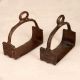 Handcrafted High-Quality Brass Horse Stirrups for Decoration in Pair