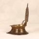 Vintage Finish Handmade Gajalaxmi Oil Lamp Made of Brass