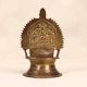 Vintage Finish Handmade Gajalaxmi Oil Lamp Made of Brass