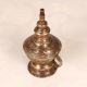 Gujarati Art Vintage Brass Oil Lamp for Prayer Room