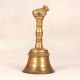 Indian Traditional Himalayan Art Temple Bell Made of Brass