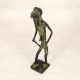 High-Quality Brass Tribal Man Figure Statue for Decoration