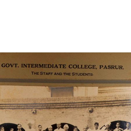 Staff and Students Group Paper Photo of Govt. Intermediate College Pasrur