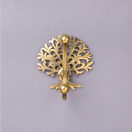 Handmade Brass Golden Wall Hook for Hanging Clothes