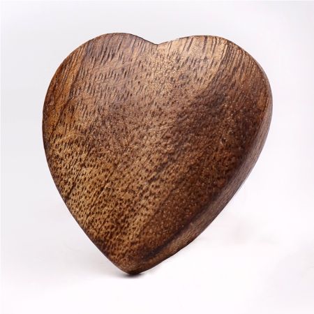 Brown Wooden Heart Drawer Knob