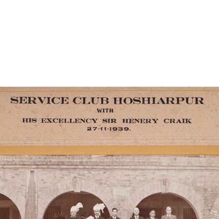 Vintage Paper Photograph of Service Club Hoshiarpur for Collection