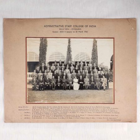 Vintage Paper Photograph of Administrative Staff College of India