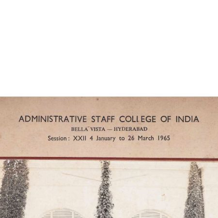 Vintage Paper Photograph of Administrative Staff College of India