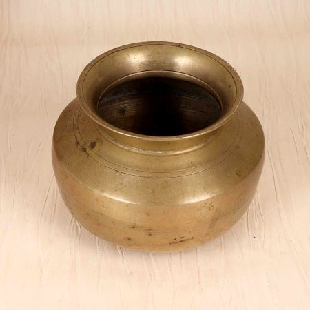 South Indian Traditional Holy Water Pot Made of White Metal