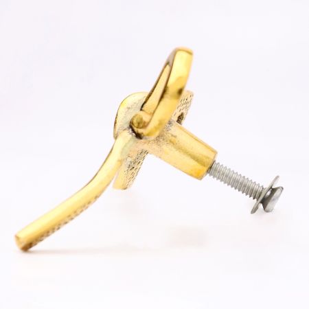 Gold Metal Bow Dresser Knob