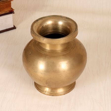 Traditional Handmade Brass Holy Pot Lota for Hindu Rituals