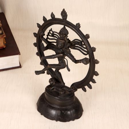 Vintage Finest Brass Lord Shiva Natraja Statue for Home Decor