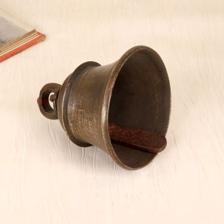 Handcrafted High-Quality Brass Temple Bell with Loop for Hanging