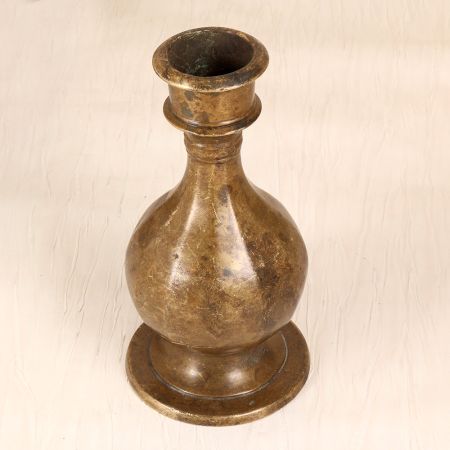 Vintage Handcrafted Flower Pot Made of Brass from South India
