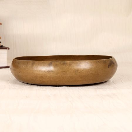 Handmade Plain Brown Finish Holy Pot Made of Finest Bell Metal