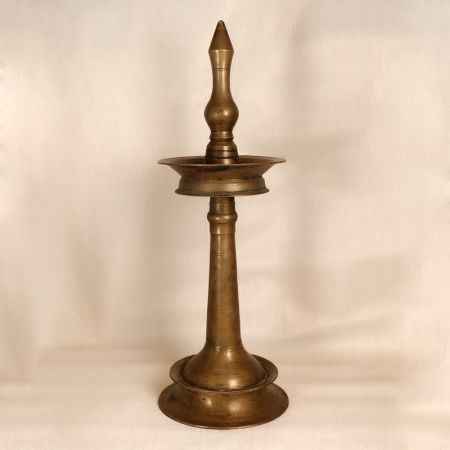 High-Quality Brass South Indian Oil Lamp for Prayer Room